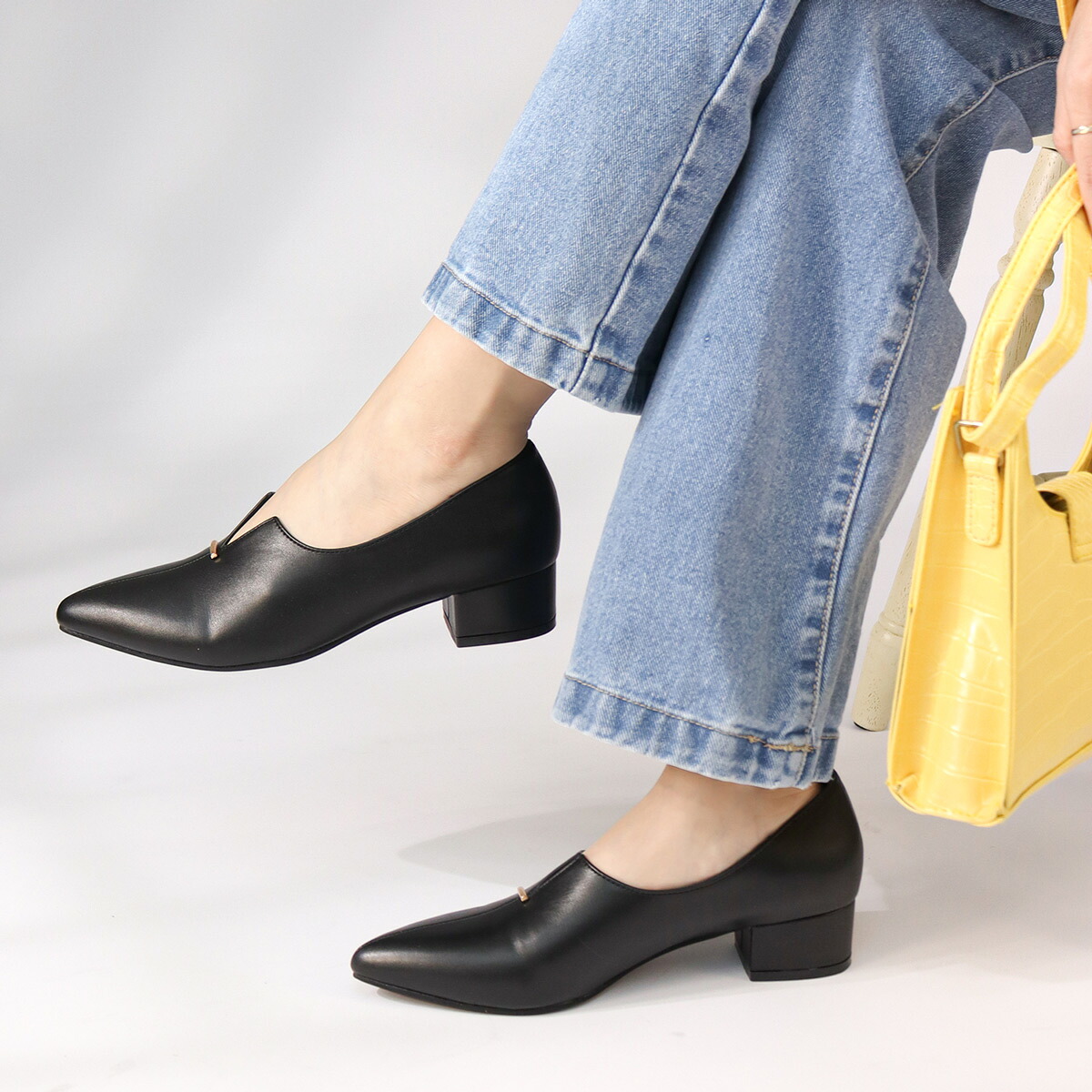 ♡デイリー・通勤に♡メタルバースリットパンプス✨