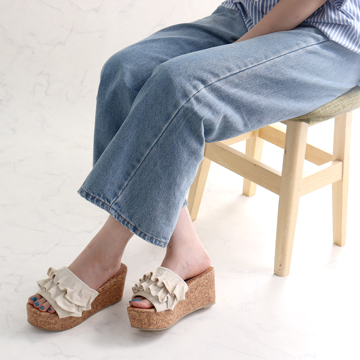 ✨今年も入荷✨厚底ウェッジソールサンダル♡